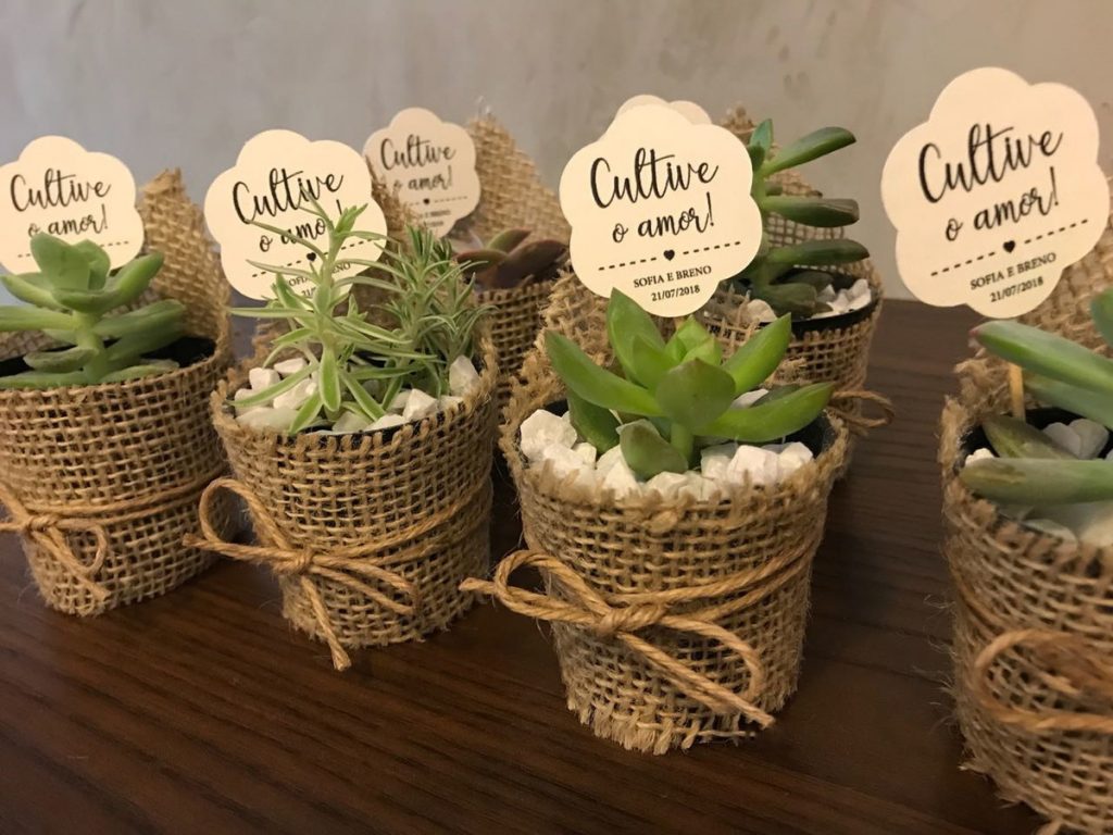 lembrancinhas casamento civil minimalistas