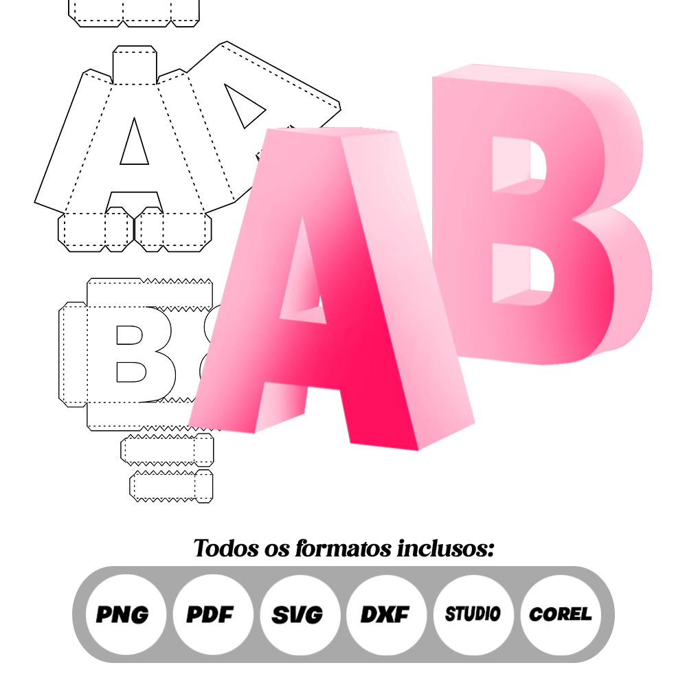 molde de letra N