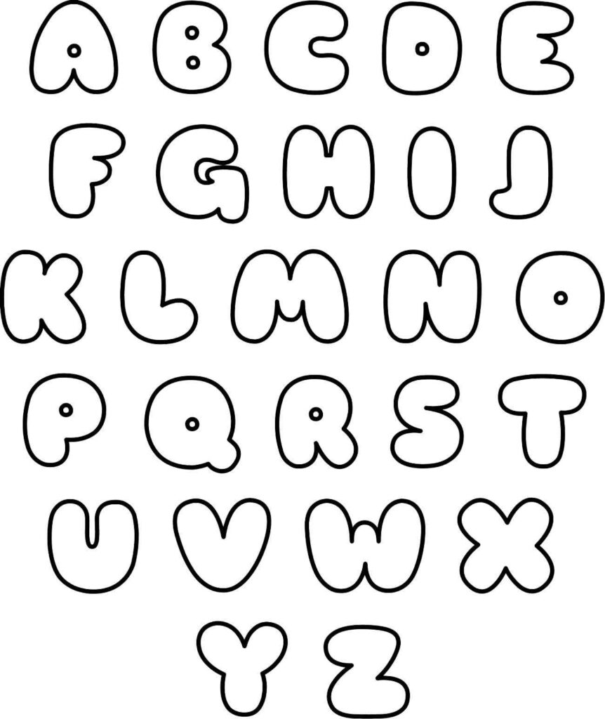 molde letra A para parede
