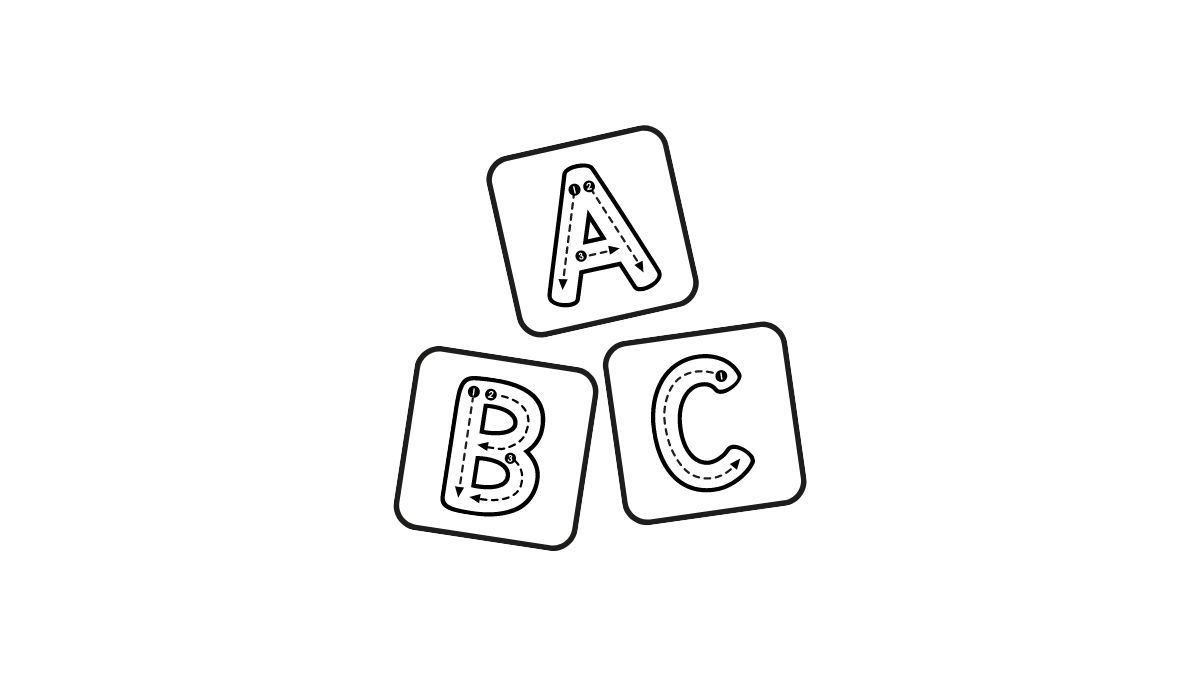 moldes de letras grandes vs pequenos para imprimir