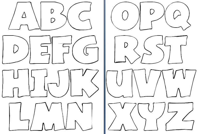 moldes de letras para artesanato