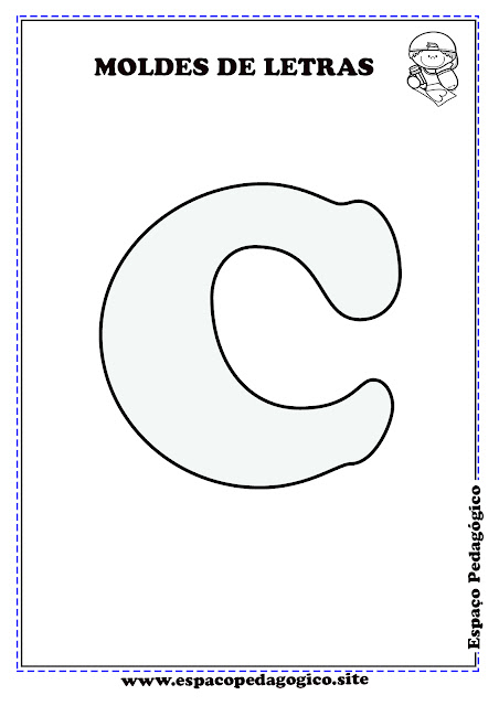moldes de letras grandes para cartaz