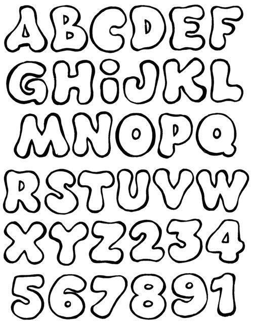 letras decorativas para imprimir