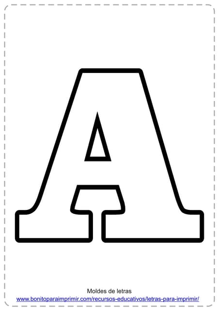 moldes de letras para EVA