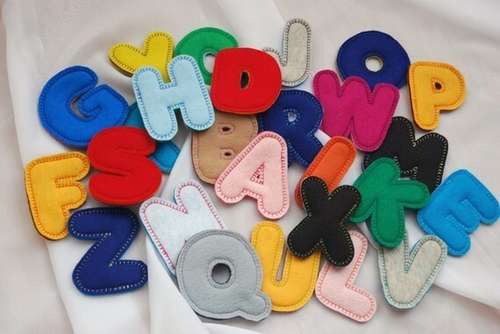 letras em feltro moldes