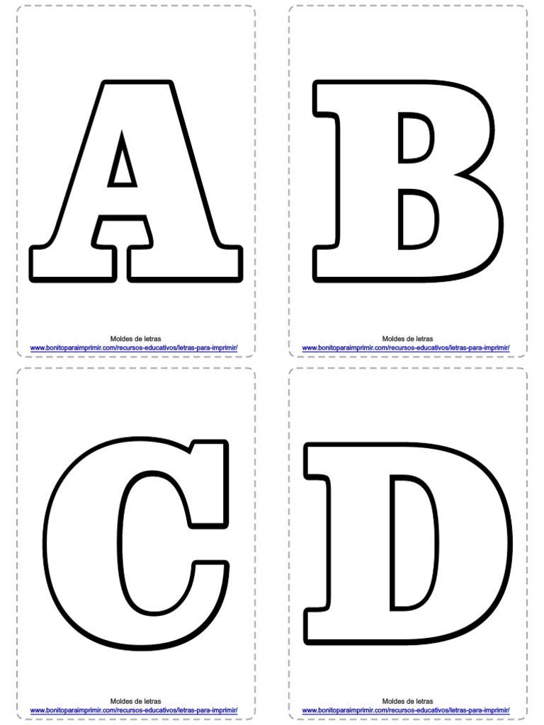 moldes de letras para scrapbook