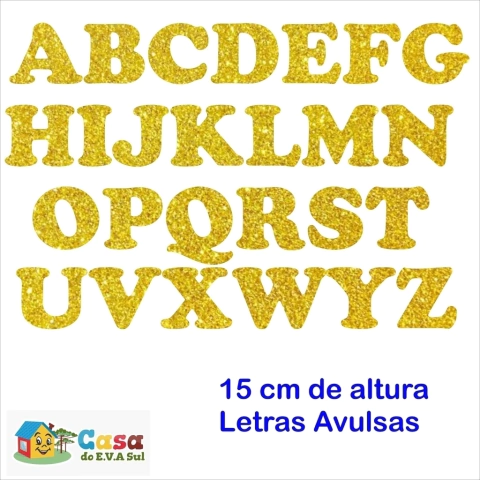 letras em EVA para painel escolar