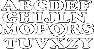 letras para recortar em EVA