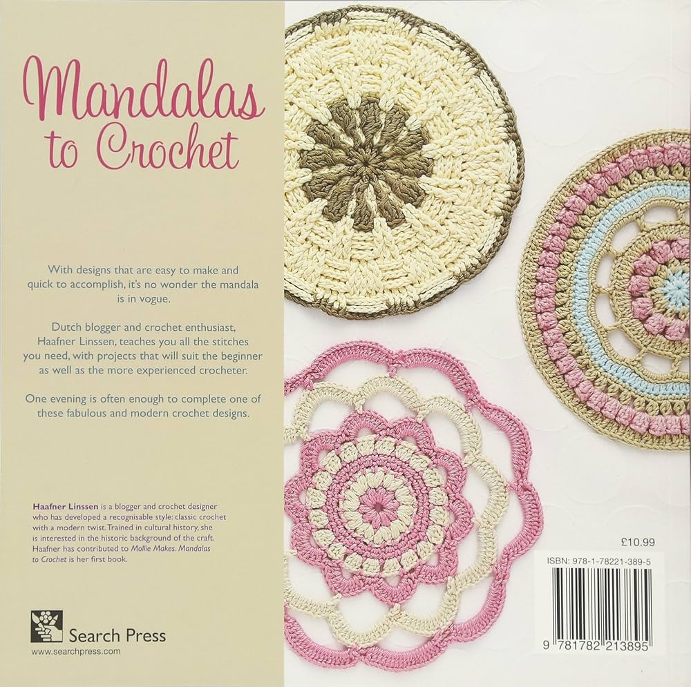 gráfico de mandala de crochê com flores