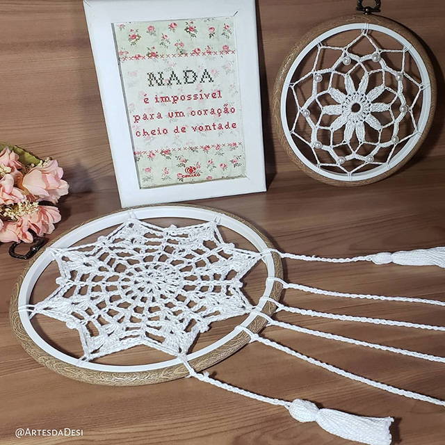 como fazer mandala de crochê