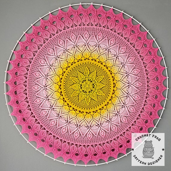 mandalas de crochê para parede