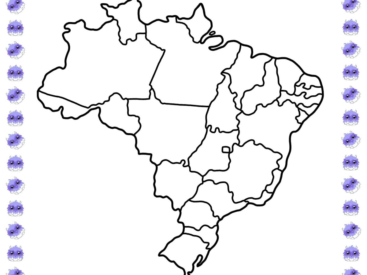 mapa do brasil para pintar online