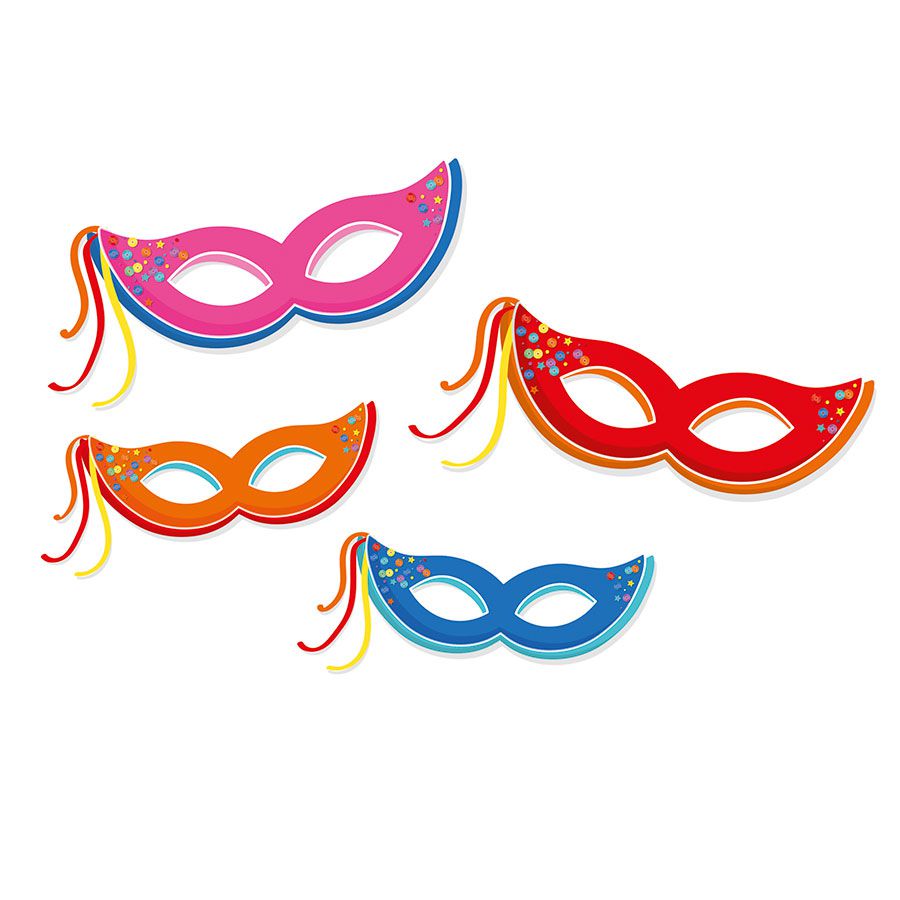 Máscara infantil carnaval personalizada