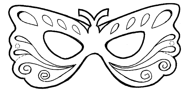 Máscara de carnaval infantil masculina