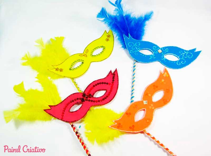 diy máscara de carnaval