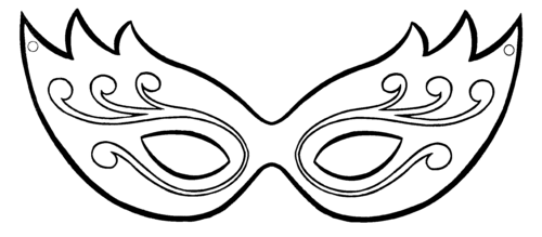 ideias de decoração para máscaras de carnaval desenhadas