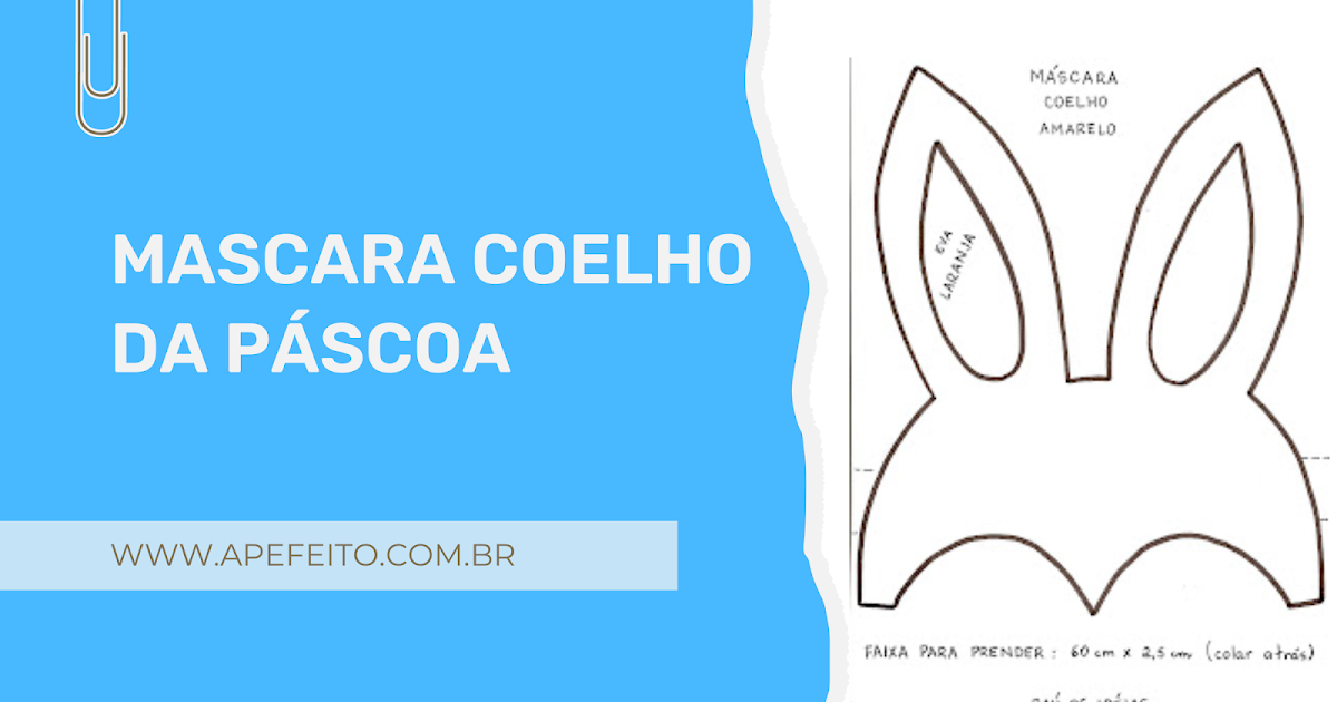 ideias de máscaras de coelho para imprimir e decorar