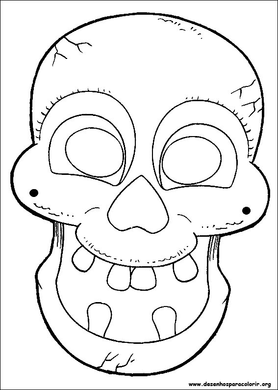 máscaras de halloween infantis para imprimir