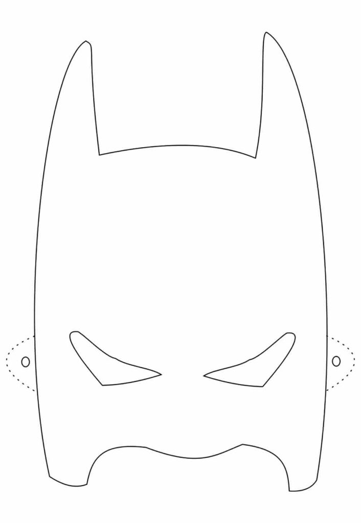 máscara de papel DIY