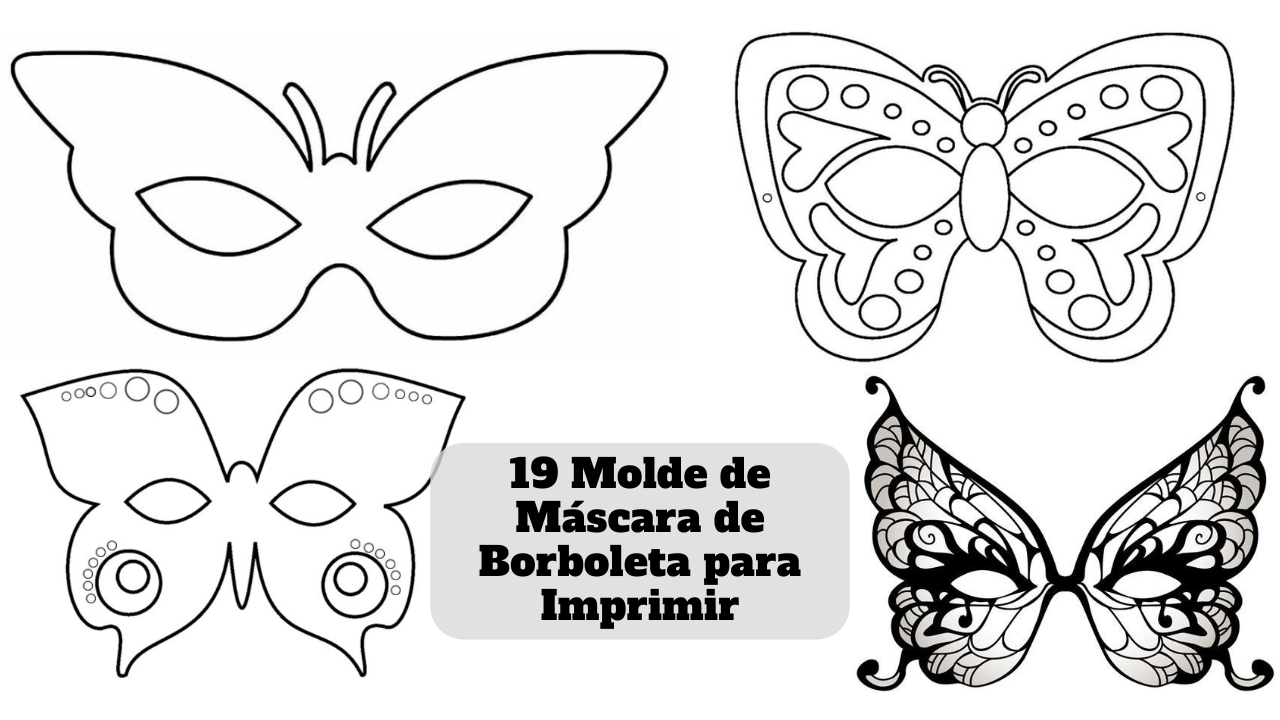 máscara de animais para imprimir