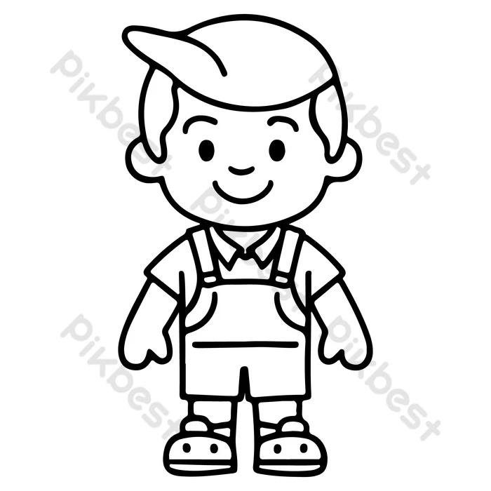 moldes de menino para imprimir