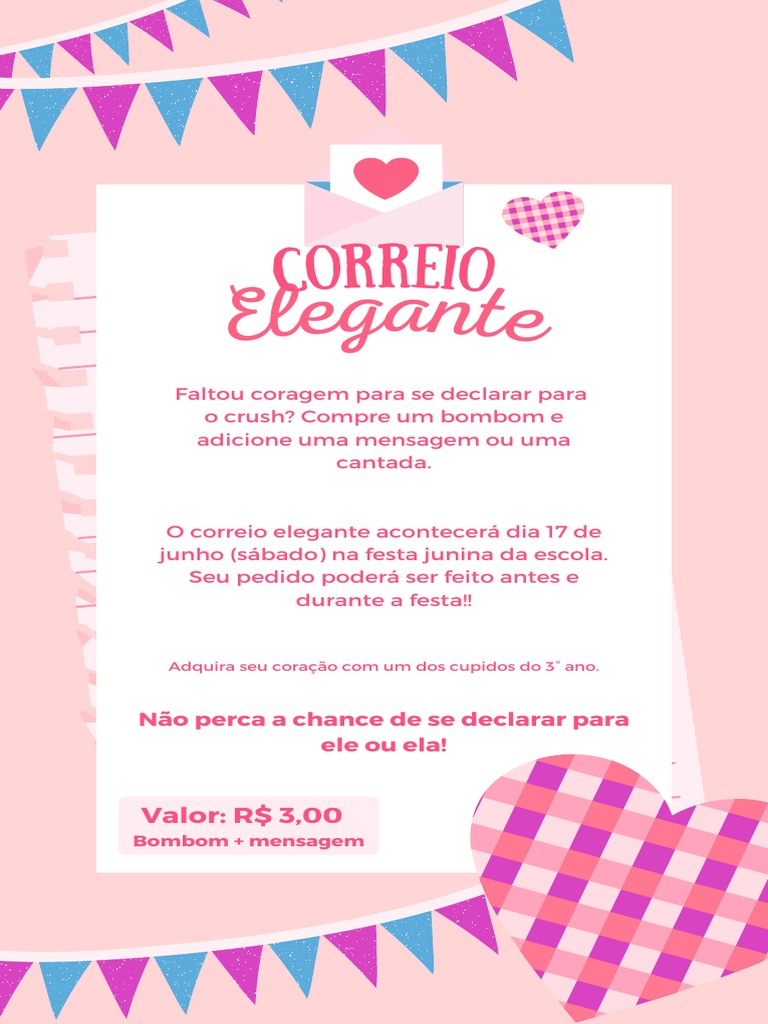 correio elegante trabalho