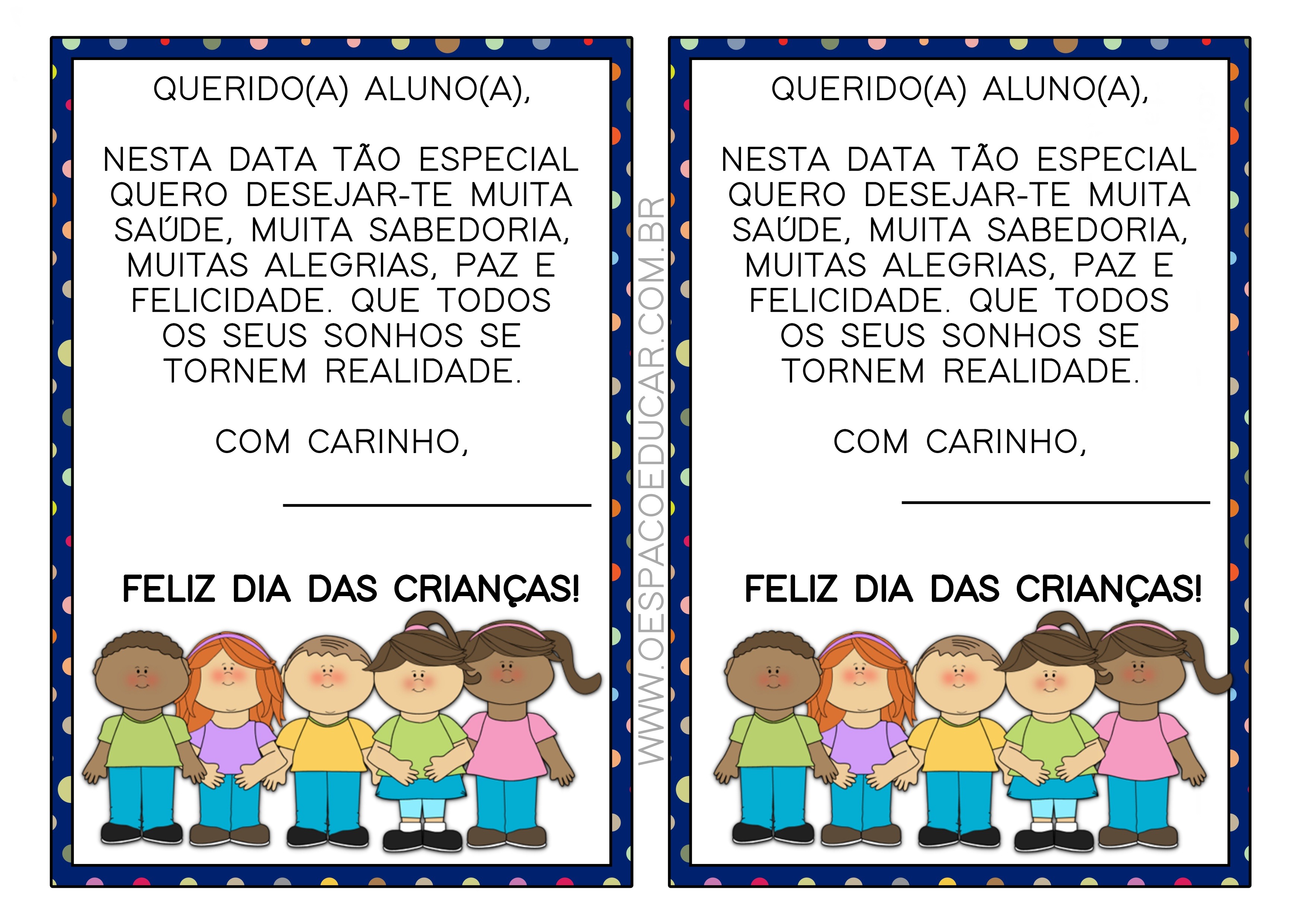 modelos dia das crianças para imprimir