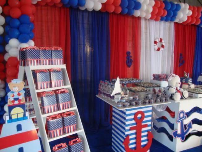 melhores ideias decoracao mesa cha bebe marinheiro