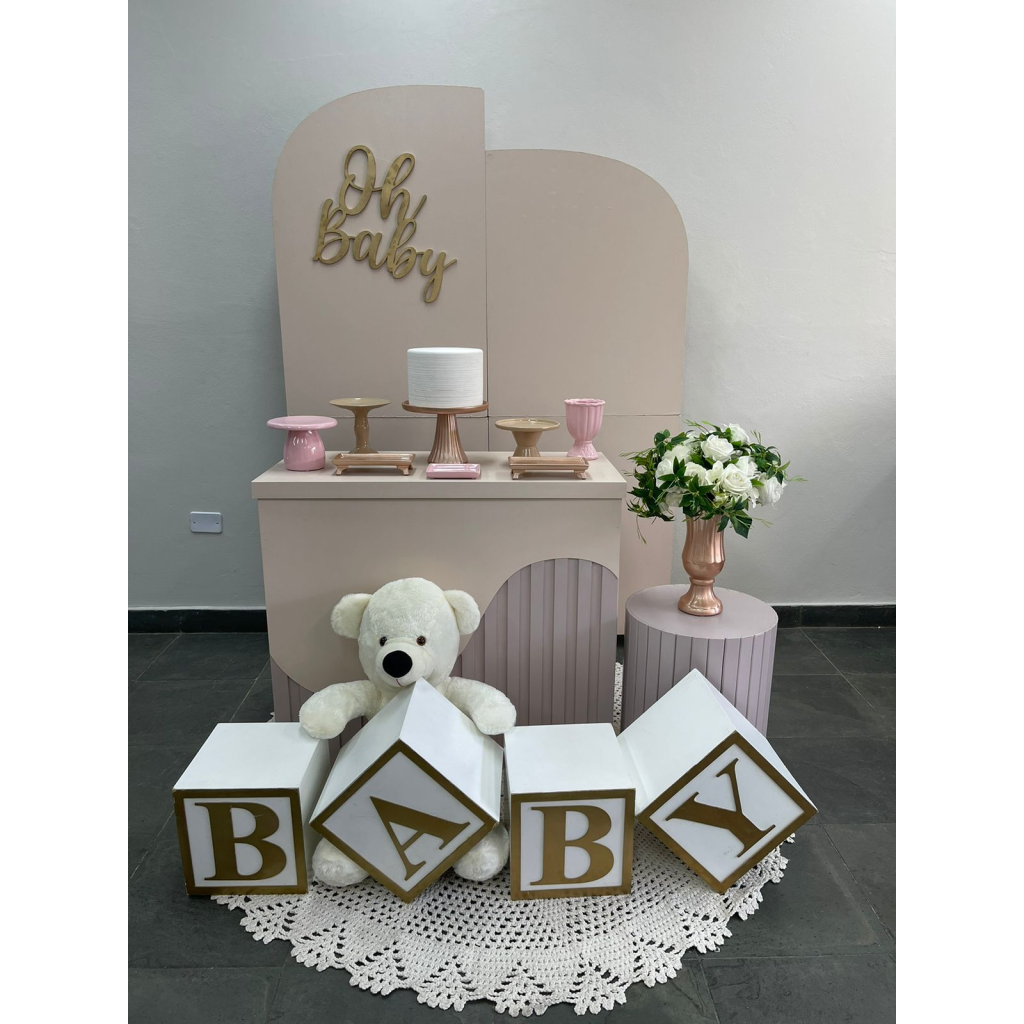 mesa de cha de bebe