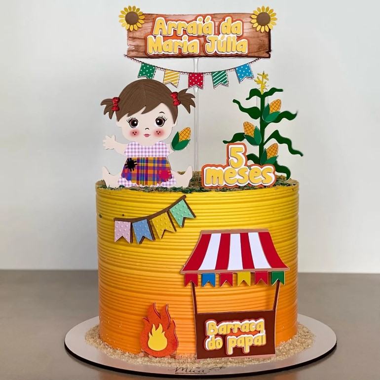 decoracao mesversario junino barato
