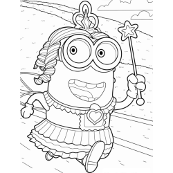 Minions para imprimir e colorir