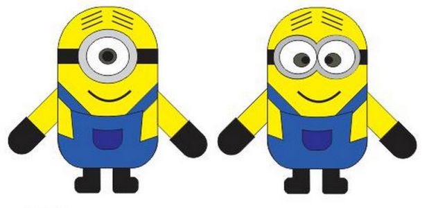 moldes minions festa