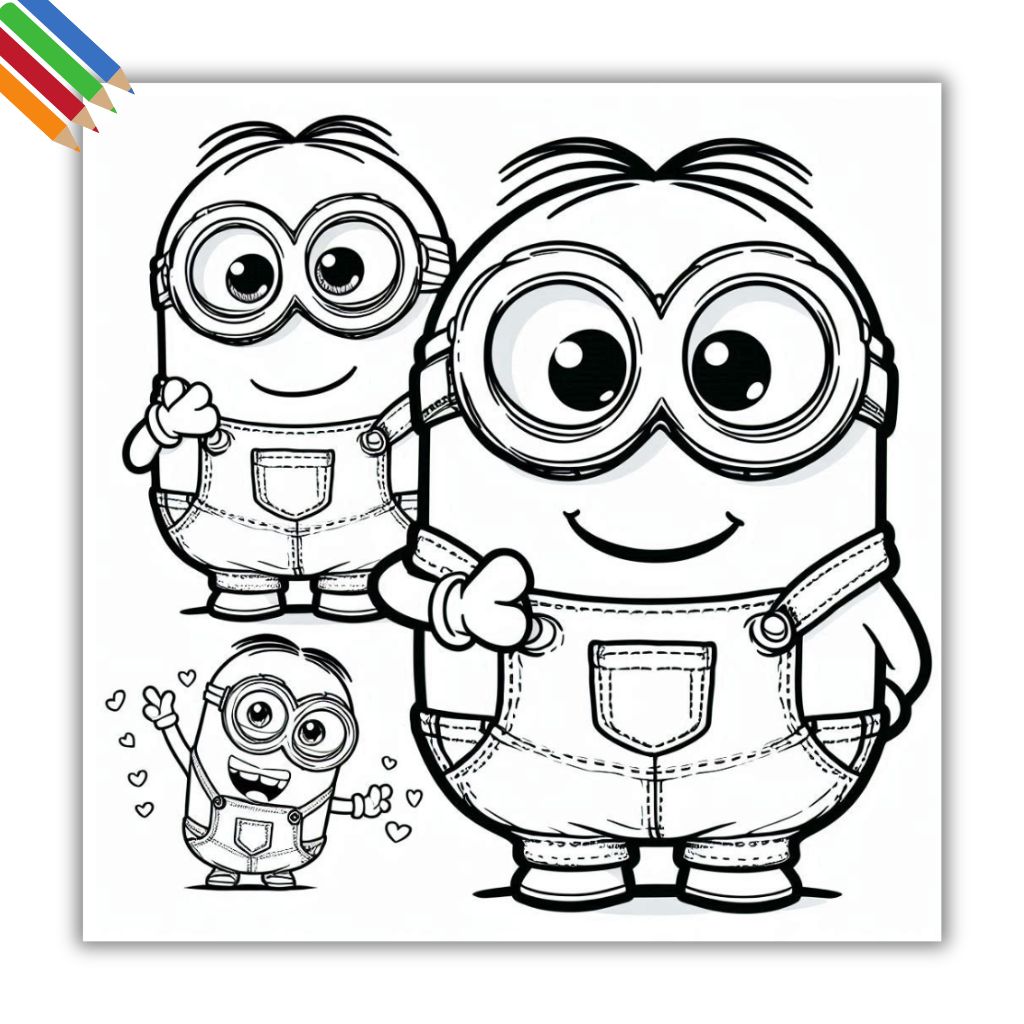 livro de colorir minions vs desenhos online