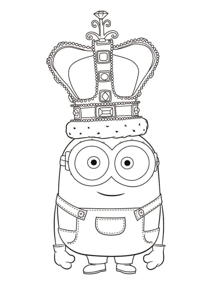 minions em preto e branco para colorir