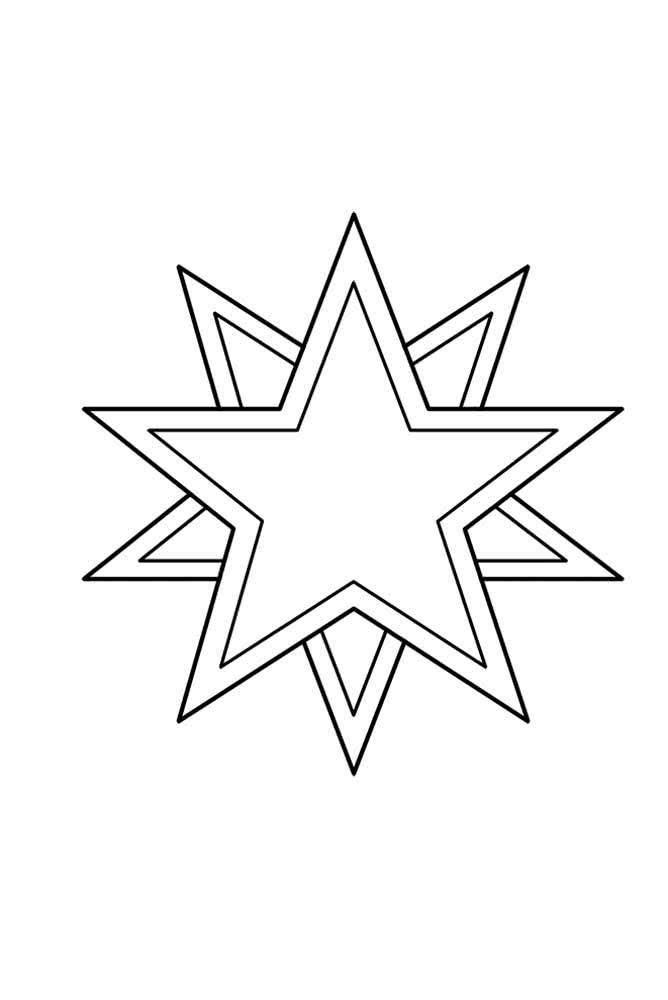 desenho de estrela para colorir
