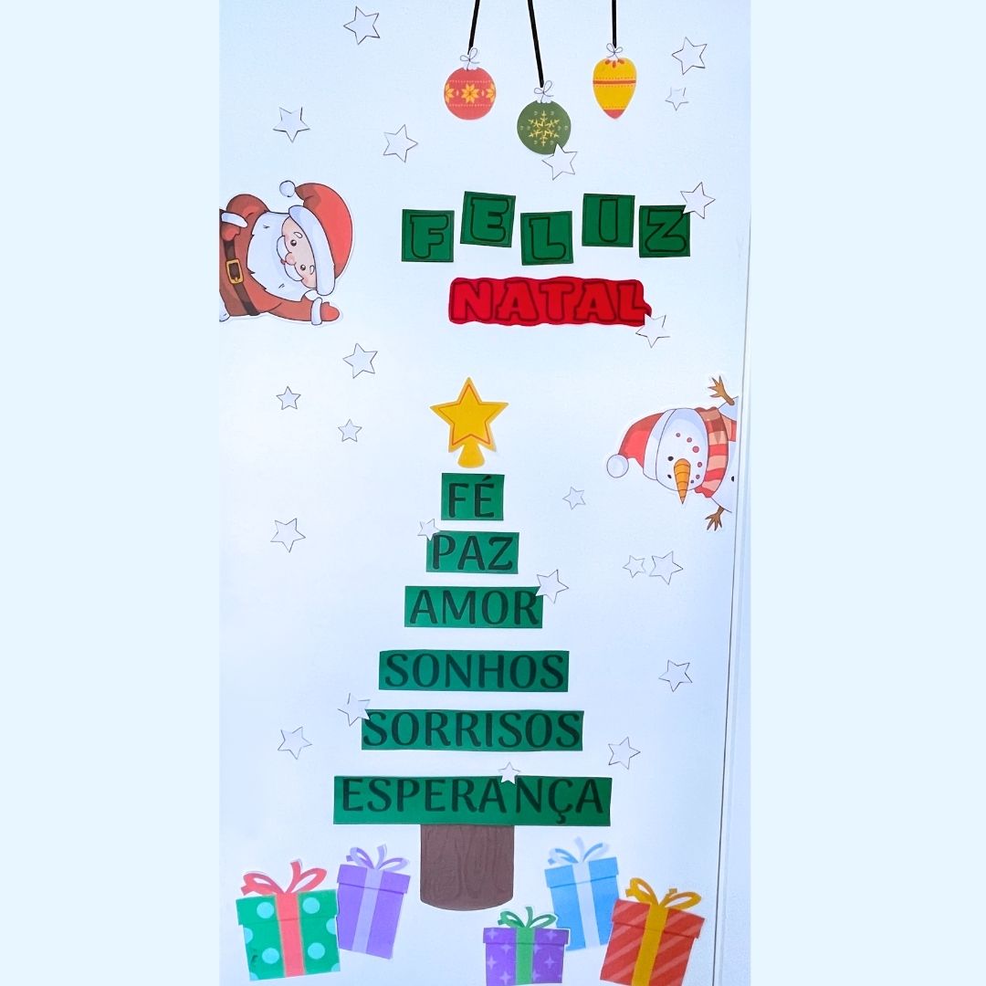 ideias de painel de natal para sala de aula
