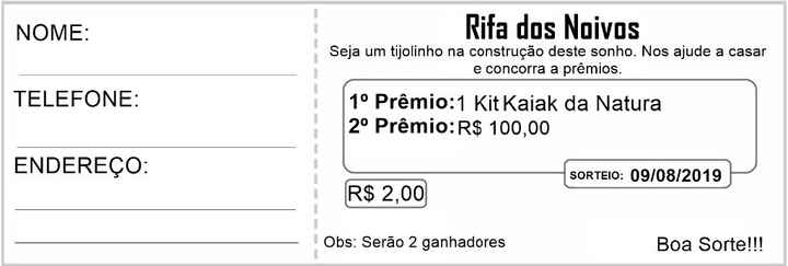 como fazer uma rifa