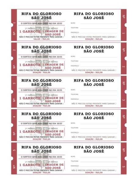 rifa de 1 a 100