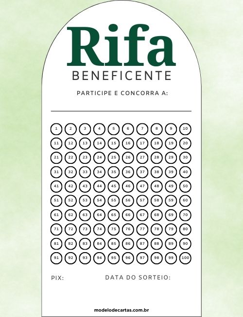 prêmio para rifa beneficente
