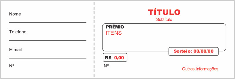 modelo de rifa para imprimir