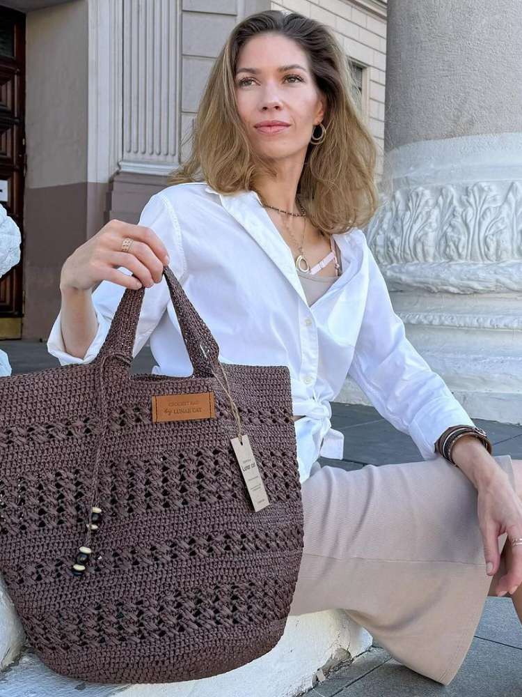 bolsa de crochê boho