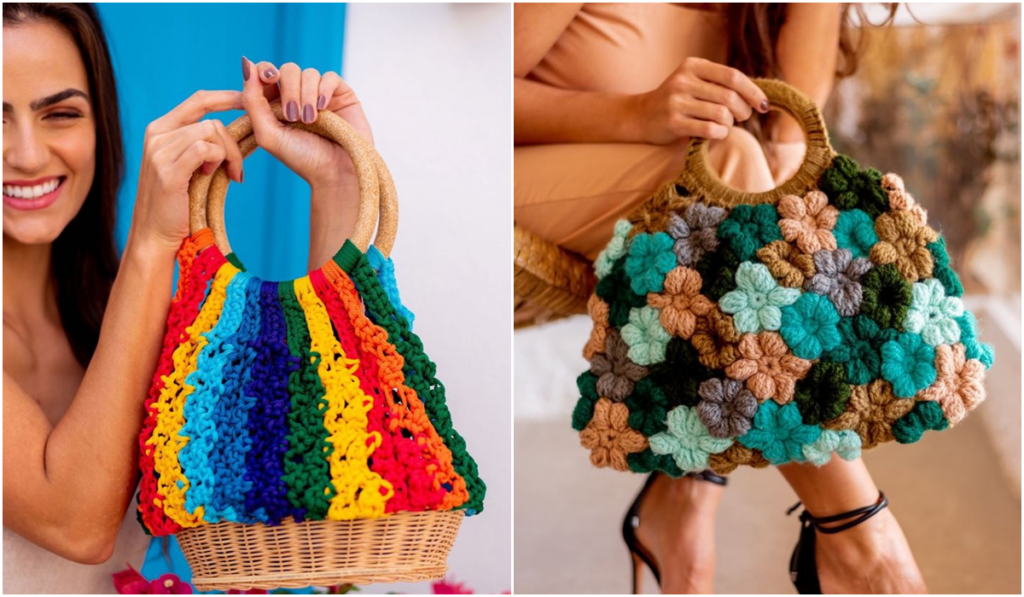 tutorial bolsa de crochê