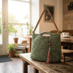 bolsa de crochê boho