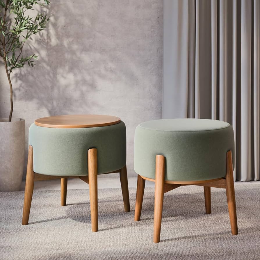 Guia de materiais para pufes: suede