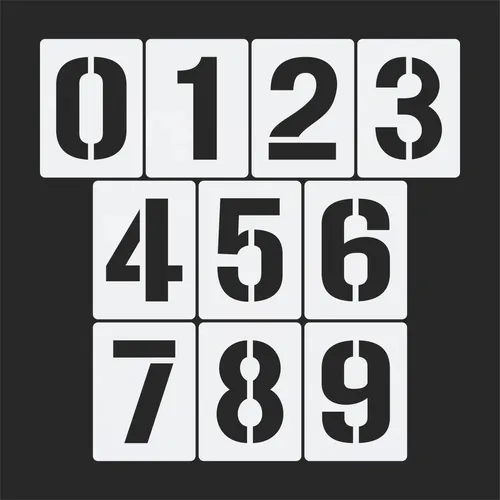 Como usar stencils de números para pintura profissional