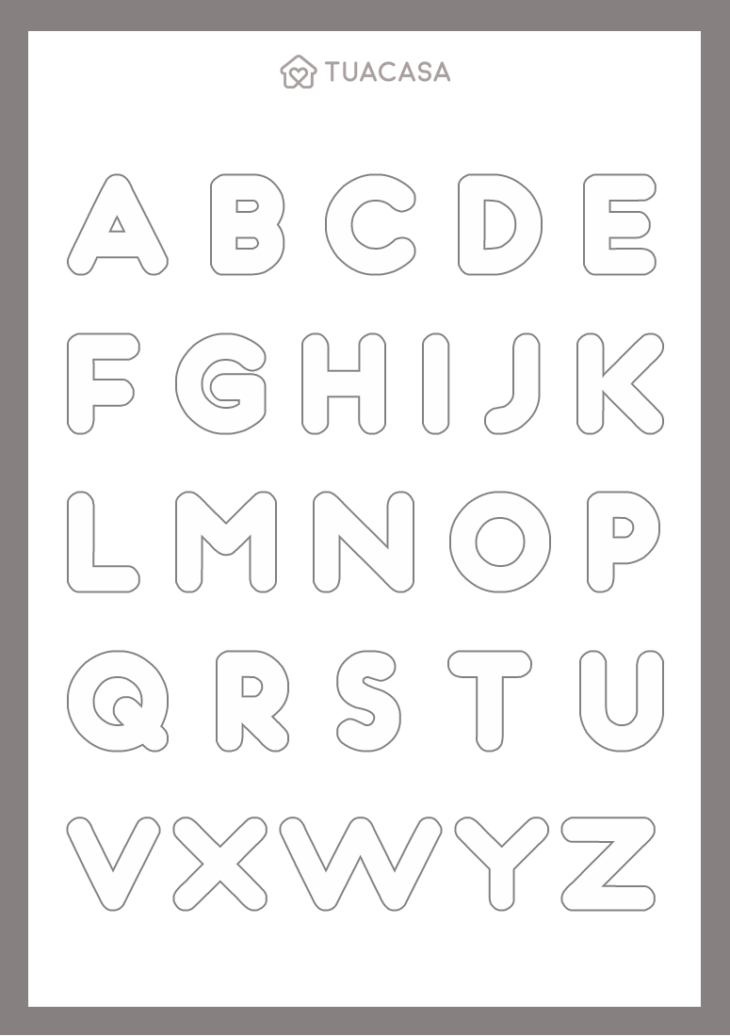 molde letras eva vazadas