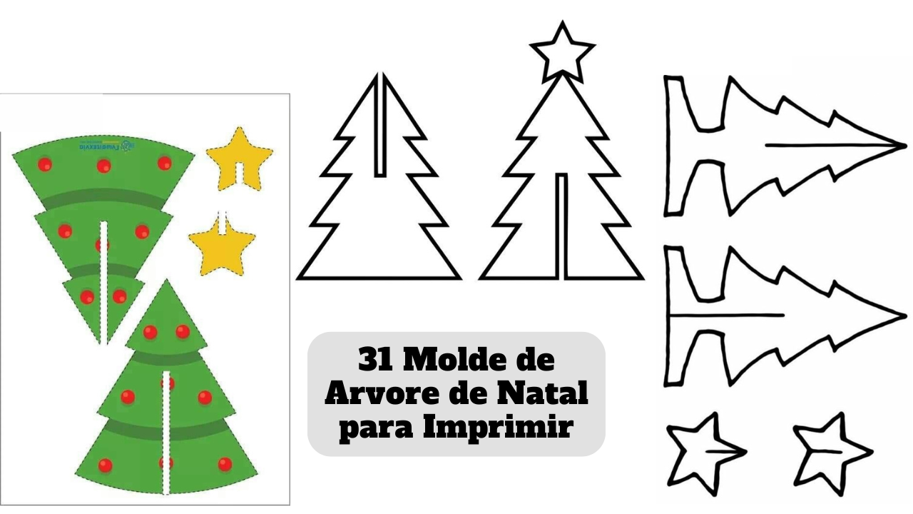 molde arvore para imprimir
