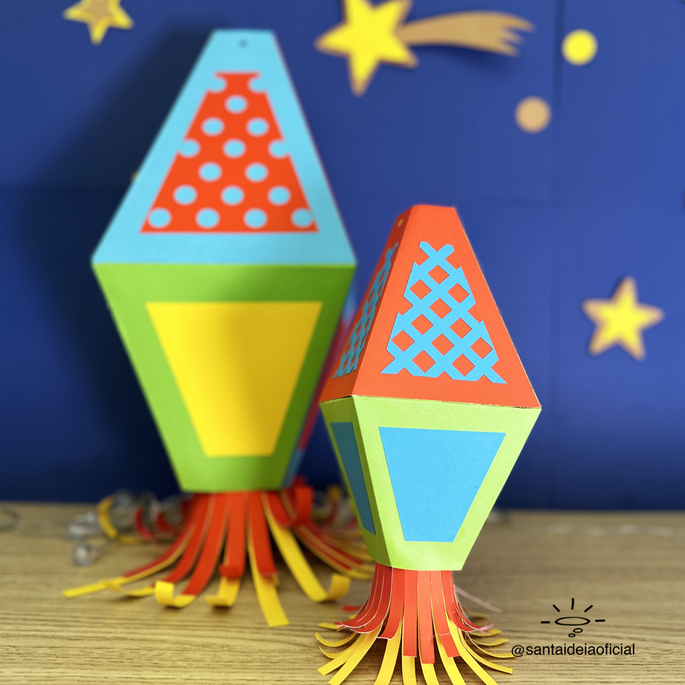 molde balão junino 3d pdf