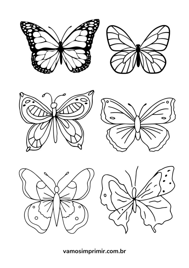 silhueta de borboleta