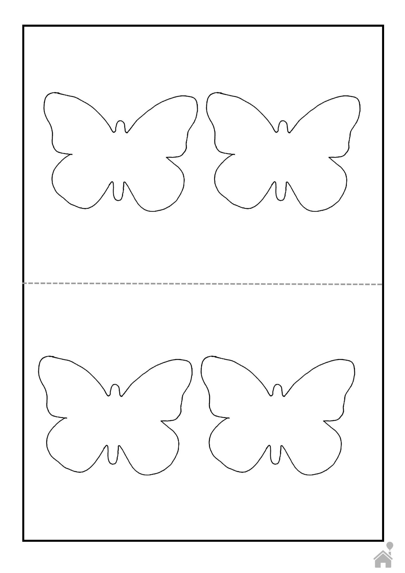 molde borboleta para imprimir